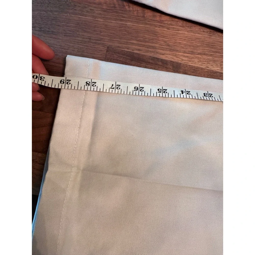 Lands End Mens 32 Traditional Fit No Iron Comfort Waist Chino Pants Light Stone